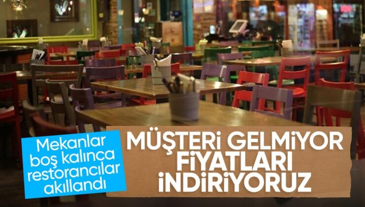 Müşteri Sayılarının Azaldığı Restoran ve Kafelere İndirim Çağrısı