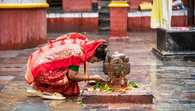 Nepal’in Lalitpur Kentinde Shrawan Ayı Kutlamaları