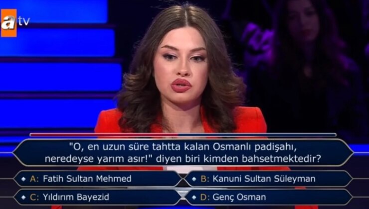 “O En Uzun Süre Tahtta Kalan Osmanlı Padişahı, Neredeyse Yarım Asır!” Diyen Biri Kimden Bahsetmektedir? Kim Milyoner Olmak İster 7 Temmuz Sorusu Cevab