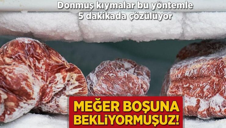 Oysaki Boşuna Bekliyormuşuz! Donmuş Kıymalar Bu Sistemle 5 Dakikada Çözülüyor