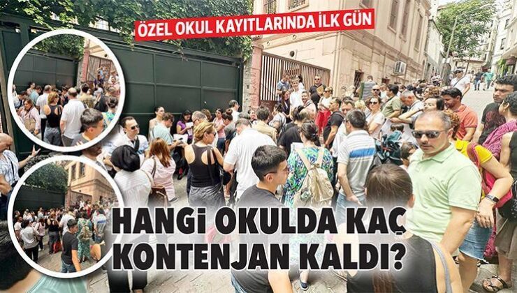 Özel Okul Kayıtlarında İlk Gün… Hangi Okulda Kaç Kontenjan Kaldı?