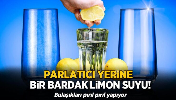 Parlatıcı Yerine 1 Bardak Limon Suyu! Bulaşıkları Pırıl Pırıl Yapıyor