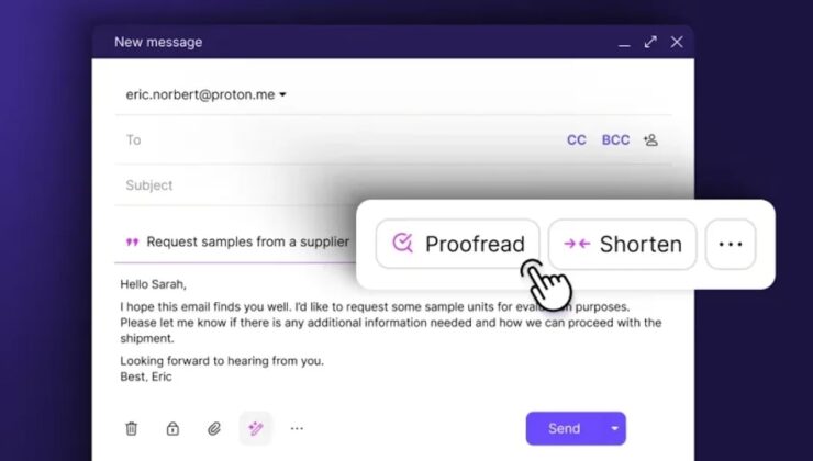 Proton Mail İçin Yapay Zeka Yazma Asistanı Scribe Geldi