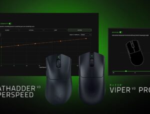 Razer Viper V3 Pro ve Deathadder V3 Hyperspeed, Fare Döndürme ve Dinamik Hassasiyet Özellikleri Kazandı