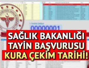 Sağlık Bakanlığı Tayin Ataması Kura Çekimi Tarihi 2024 || Sağlık Bakanlığı İller Arası Tayin (Yer Değiştirme) Başvurusu Sonuçları Açıklandı Mı, Ne Zaman Açıklanacak?