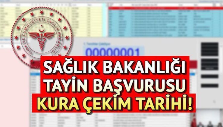 Sağlık Bakanlığı Tayin Ataması Kura Çekimi Tarihi 2024 || Sağlık Bakanlığı İller Arası Tayin (Yer Değiştirme) Başvurusu Sonuçları Açıklandı Mı, Ne Zaman Açıklanacak?