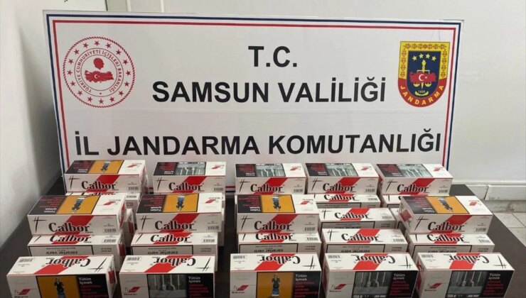 Samsun’da Kaçakçılık Operasyonunda 6 Bin 800 Bandrolsüz Makaron Ele Geçirildi