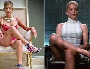 Sharon Stone, ‘Temel İçgüdü’ Sinemasının İkonik Sahnesini Kırmızı Dantel İç Çamaşırı İçinde Tekrar Canlandırdı