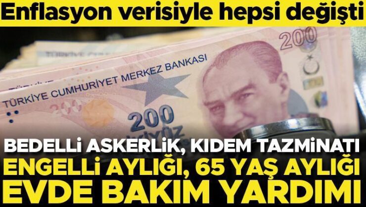 Son Dakika… Bedelli Askerlik, Engelli Aylığı, 65 Yaş Aylığı, Kıdem Tazminatı Tavanı, Evde Bakım Yardımı… Hepsi Değişti…