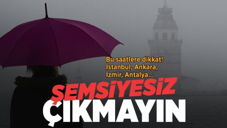 Son Dakika… Meteoroloji Saat Verip Uyardı! İstanbul Dahil 11 Kentte Alarm: Sağanak ve Dolu Geliyor