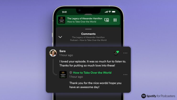 Spotify Artık Podcast’lere Yorum Yapmanıza İzin Veriyor