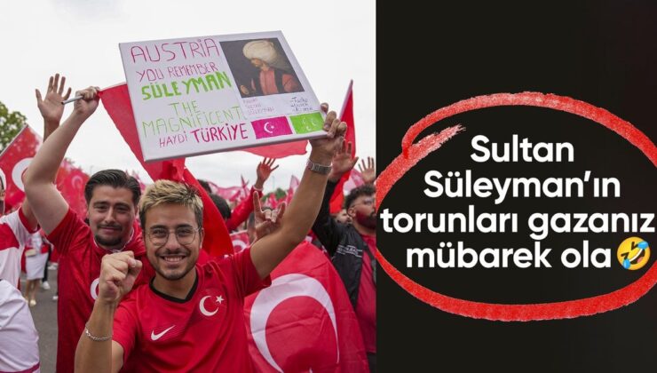 Taraftarlardan Pankart! “Avusturya, Süper Süleyman’ı Hatırlıyor Musun?”