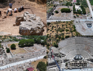 Tarihi, Cilalı Taş Zamanı’na Dayanan Efes Antik Kenti’nin Kayıp Kapılarından Birisi Bulundu