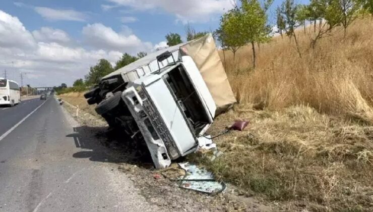 Tekirdağ’da Araç Devrildi! Dehşet Kazada Mucize Yaşandı