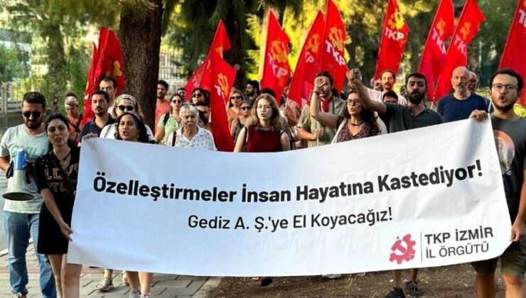 TKP İzmir’den Gediz A. Ş. Önünde Eylem: El Konmalıdır!