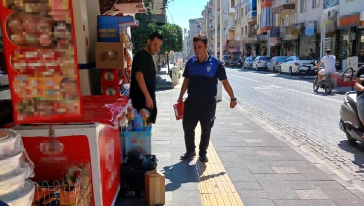 Turgutlu Belediyesi Zabıta Müdürlüğü Yol ve Kaldırım İşgallerini Denetledi