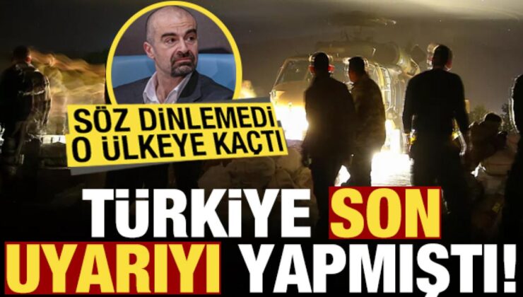 Türkiye, Daha Sert Bir Hareket Yapmak İstemiyoruz Diye Uyarmıştı, O Ülkeye Kaçtı!