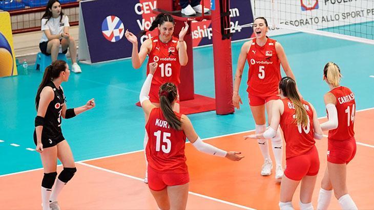 U22 Kadın Milli Voleybol Takım, Litvanya’ya Set Vermedi!