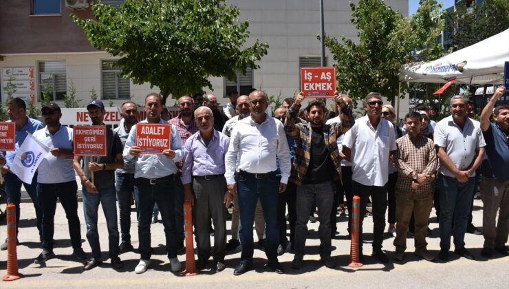 Van’da İşten Çıkarılan İşçiler İpekyolu Belediyesi Önünde Aksiyonlarını Sürdürüyor