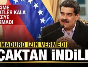 Venezuela’da Son Dakika Gelişmesi! Maduro İzin Vermedi! Uçaktan İndiler