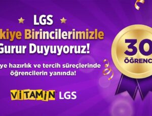 Vitamin Lgs ile 30 Öğrenci Tam Puan Alarak Türkiye Birincisi Oldu