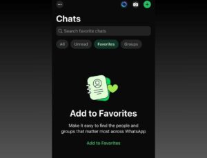Whatsapp’a Sohbet ve Aramalar İçin Favoriler Özelliği Geldi