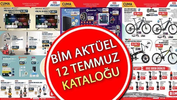 Yarın Satışta! Bim Aktüel 12 Temmuz 2024 Kataloğu || Bu Hafta Bim’e Gelecek Ürünler Neler? Bim Karavan Satışta!