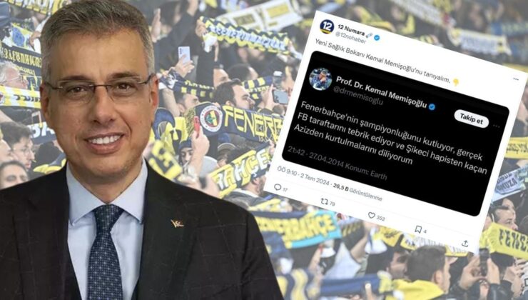 Yeni Bakanın Fenerbahçelileri Kızdıracak Tweeti