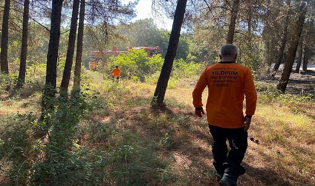 Yıldırım’dan Söndürme Çalışmalarına Destek