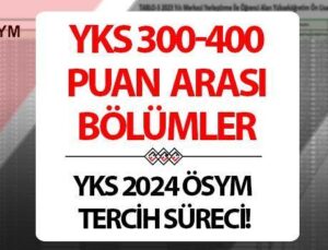 YKS 300, 320, 340, 350, 360, 370, 380, 390, 400 Puanla Hangi Üniversite ve Kısmı Tercih Edebilirim? ÖSYM YKS 2024 (Ayt-Tyt) 300-400 Puan Arası 2 ve Yıllık Devlet Üniversiteleri…