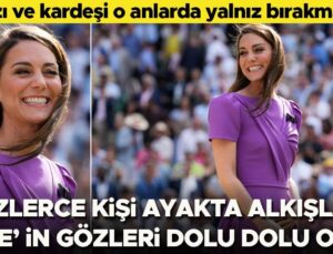 Yüzlerce Kişi Ayakta Alkışladı… Kate’in Gözleri Doldu… Kızı ve Kardeşi Destek Oldu