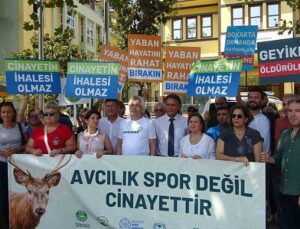 Avcılık İhalesi Bursa’da Protesto Edildi