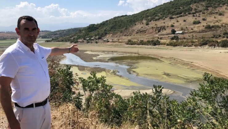 Boğazköy Barajı’nda Kuraklık Nedeniyle Su Düzeyi Taban Yaptı