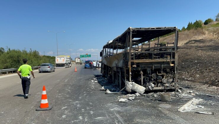 Bursa’da Otobüs Alevlere Teslim Oldu: 41 Yolcu Tahliye Edildi