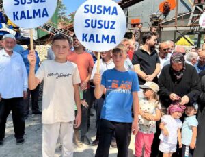 Bursa’nın Orhaneli İlçesinde Krom Madeni Protestosu