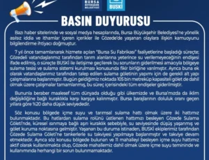 Büyükşehir’den Kamuoyuna Açıklama