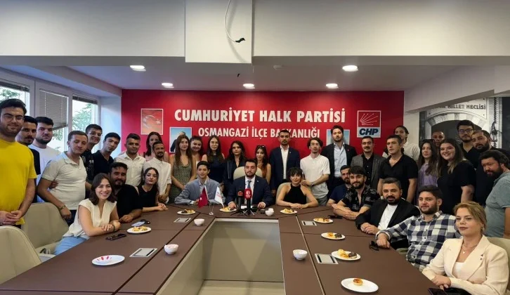 CHP Osmangazi’de İbrahim Umut İnce Gençlik Kolları Başkanlığı’na Adaydı