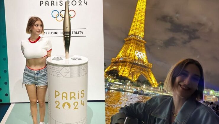 Hazal Kaya’dan Paris Pozları