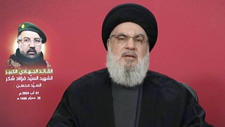 Hizbullah Lideri Nasrallah İsrail ile Çatışmaların Yeni Bir Etaba Girdiğini Söyledi