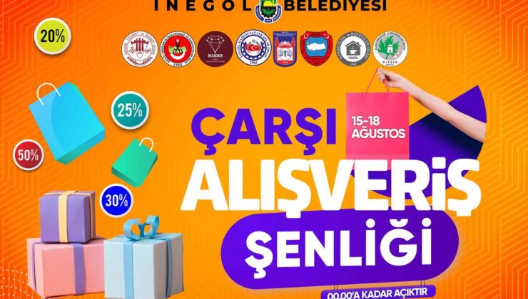 İnegöl’de Çarşı Alışveriş Şenliği Başlıyor