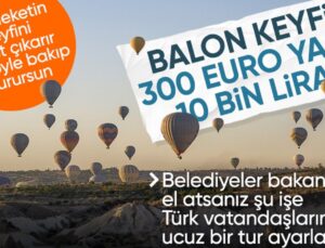 Kapadokya’da Balon Turu Yabancı Turistlere Güzel