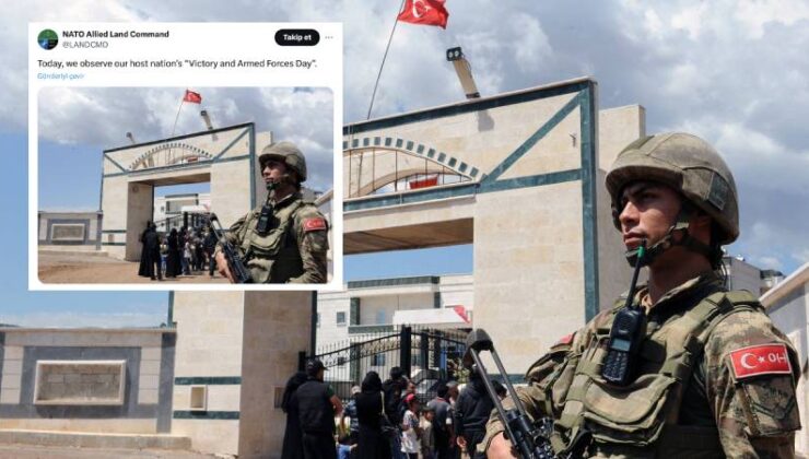 NATO, 30 Ağustos Kutlama Mesajında Afrin Hastanesi Önünde Nöbet Tutan Türk Askeri Fotoğrafı Kullandı