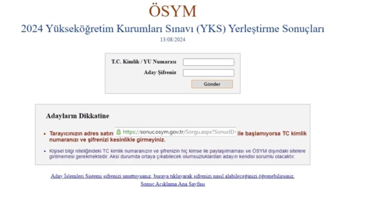 ÖSYM Neden Girilmiyor? ÖSYM Sitesine Neden Giremiyorum? YKS Yerleştirme Sonucuna Nasıl Bakılır?