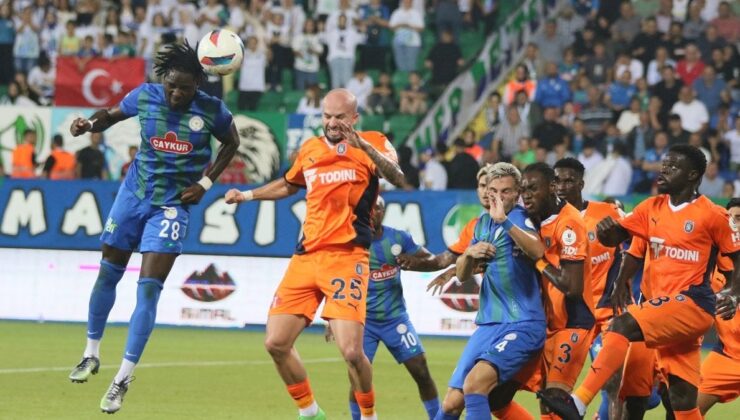 Rizespor ile Başakşehir Puanları Paylaştı