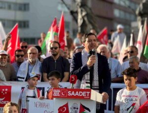 Saadet Partisi Genel Başkan Yardımcısı Mahmut Arıkan, ‘Şehitlere Rahmet Zalimlere Lanet’ Etkinliğine Katıldı