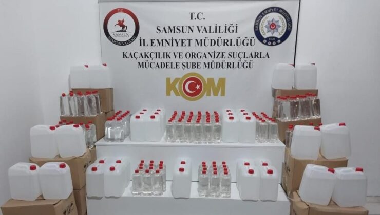 Samsun’da 1000 Litre Etil Alkol Ele Geçirildi