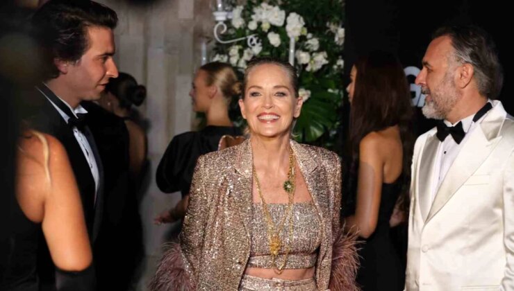 Sharon Stone, Bodrum’da Uluslararası İkon Ödülü’nü Aldı