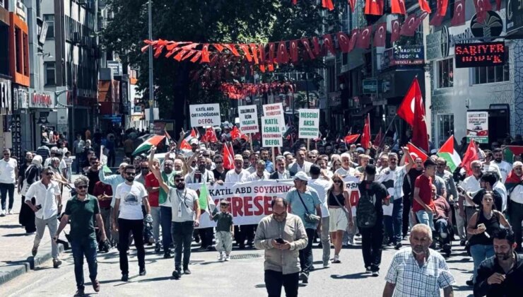 Zonguldak’ta İsmail Haniye’nin Öldürülmesini Protesto Yürüyüşü