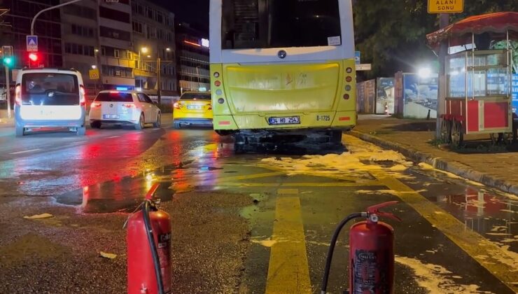 Beyoğlu’nda Otobüs Yangını