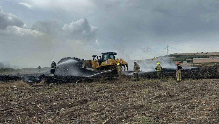 Bursa’da Korkutan Yangın : Kauçuklar Yandı, Gökyüzü Siyah Dumanla Kaplandı